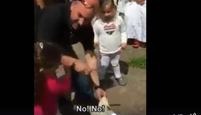 Viral Video: When kids stopped dad from performing halal slaughter