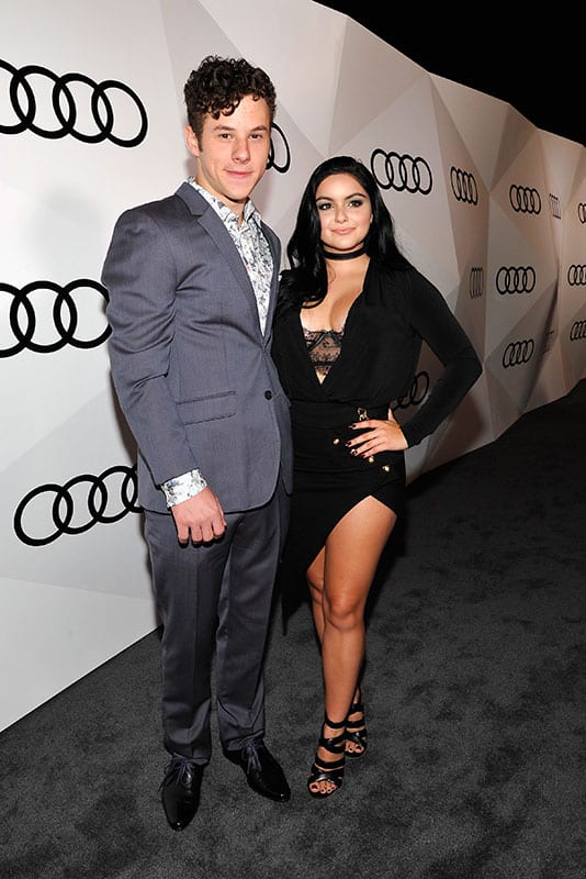 Actors Nolan Gould (L) and Ariel Winter attend the Audi Celebrates The 68th Emmys