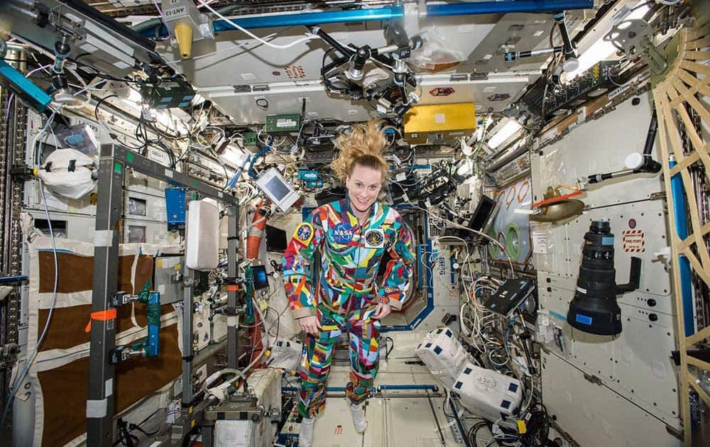 NASA shows astronaut Kate Rubins