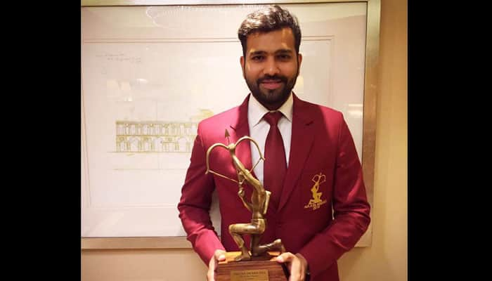 Star cricketers Ajinkya Rahane, Rohit Sharma conferred with Arjuna Award