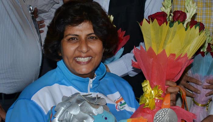 Rio Paralympic medallist Deepa Malik returns to rousing reception in Delhi