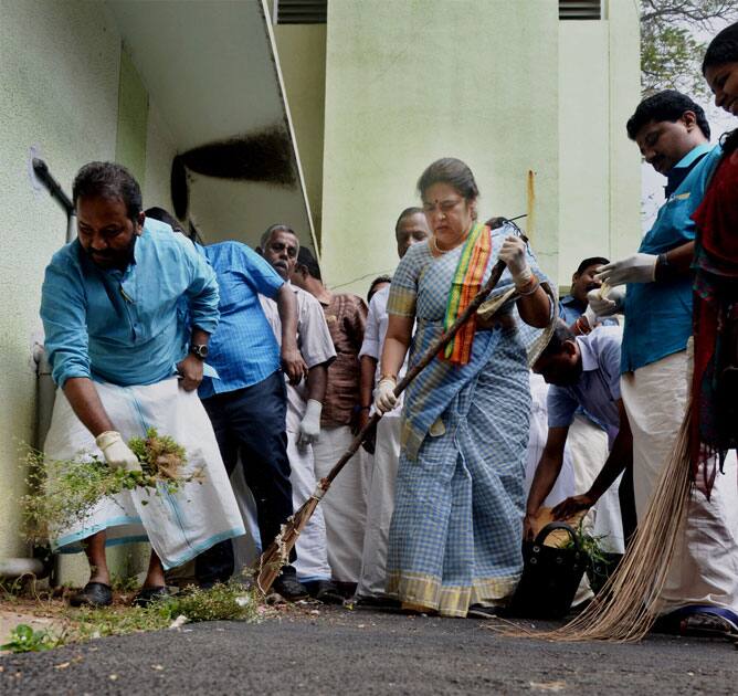 cleanliness drive in Thiruvananthapuram cleanliness drive in Thiruvananthapuram