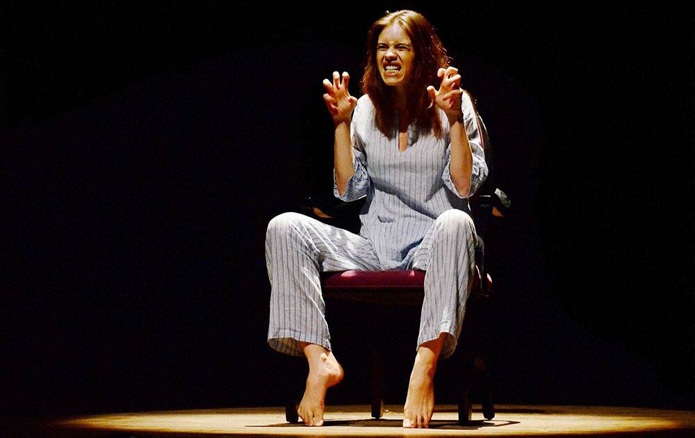 Bollwood actor Kalki Koechlin plays “The Truths of Womanhood” directed by her during Guwahati Theatre Festival in Guwahati