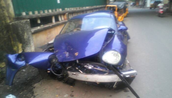 Drunk law student rams Porsche into 12 autos in Chennai, 1 killed