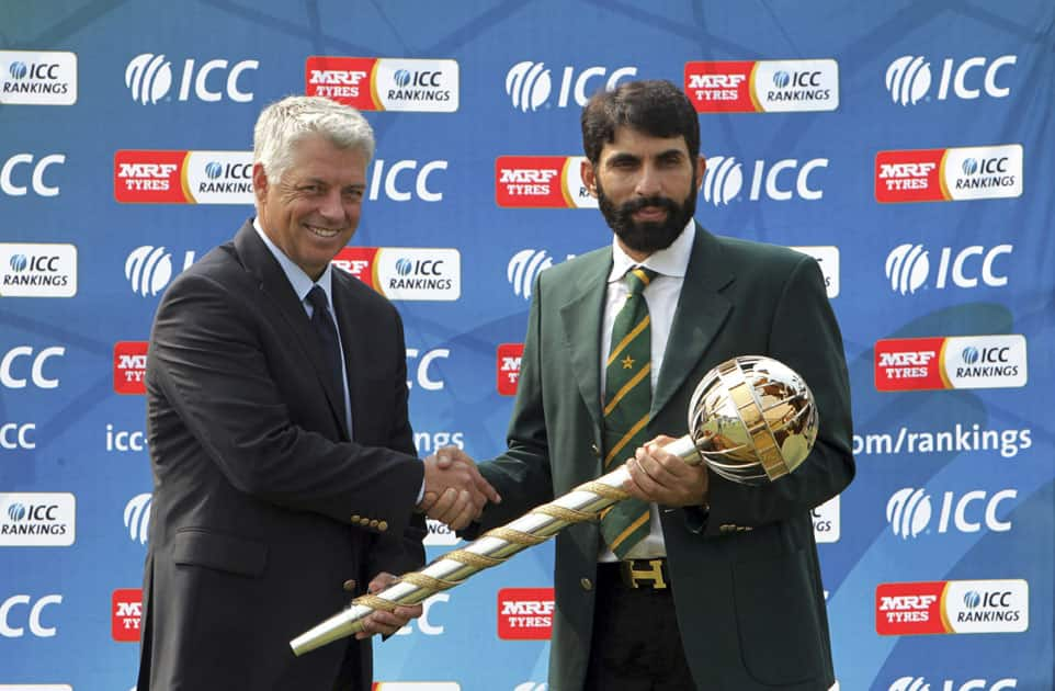 David Richardson and Misbah-ul-Haq