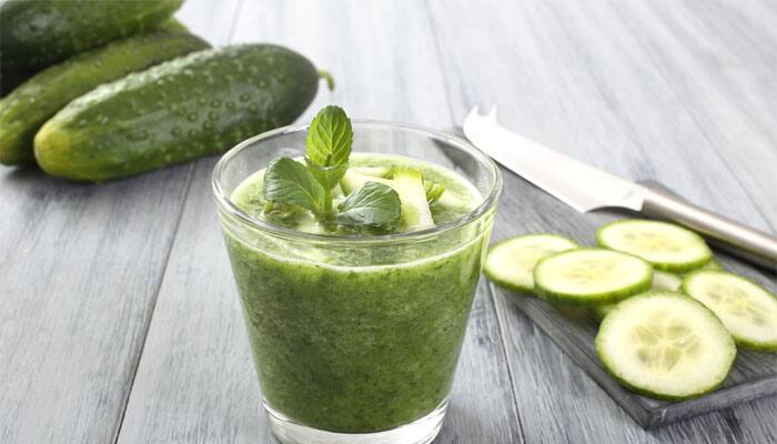 Cucumber, coriander smoothie