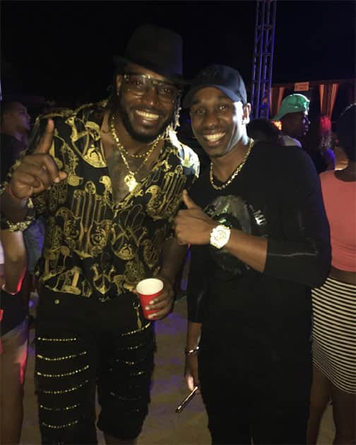 Chris Gayle celebrates his birthday