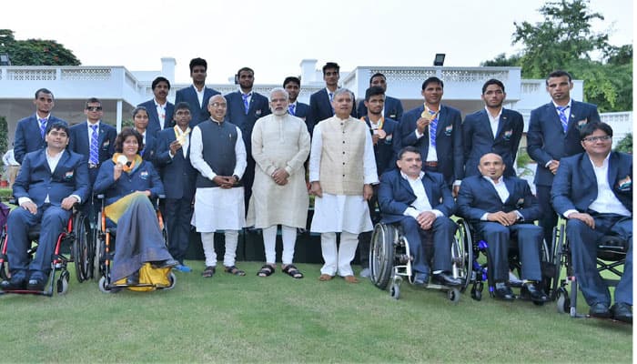 PM Narendra Modi meets Rio Paralympics stars, extols champions for making nation proud