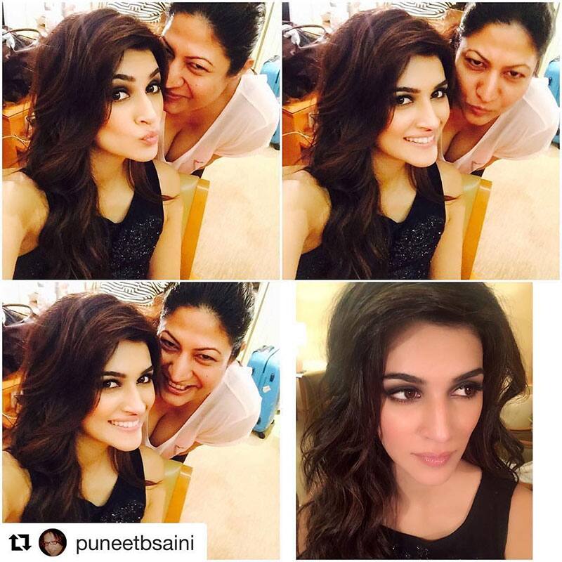 kriti sanon :- Thank u for the lovely look! :)) will miss irritating u @puneetbsaini