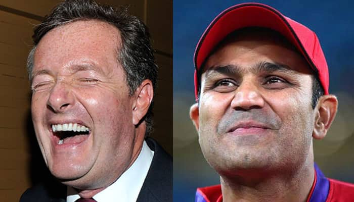 Piers Morgan targets Viru again! Requests Virender Sehwag to play football for EPL club Arsenal