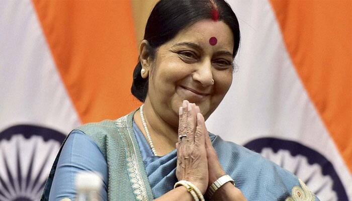 Sushma Swaraj arrives in New York for UNGA address on September 26