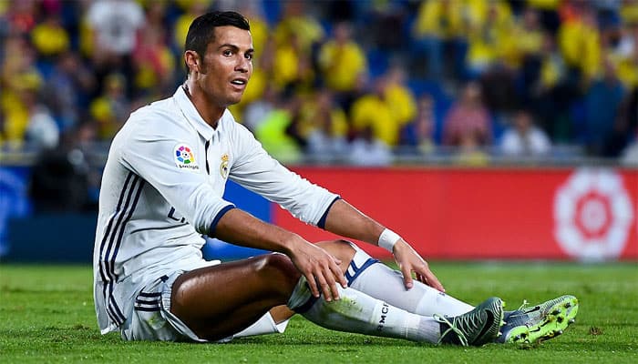 Unhappy Cristiano Ronaldo subbed as Real Madrid held by Las Palmas