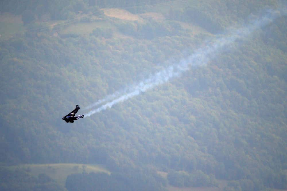 Swiss pilot Yves Rossy, known as Jetman