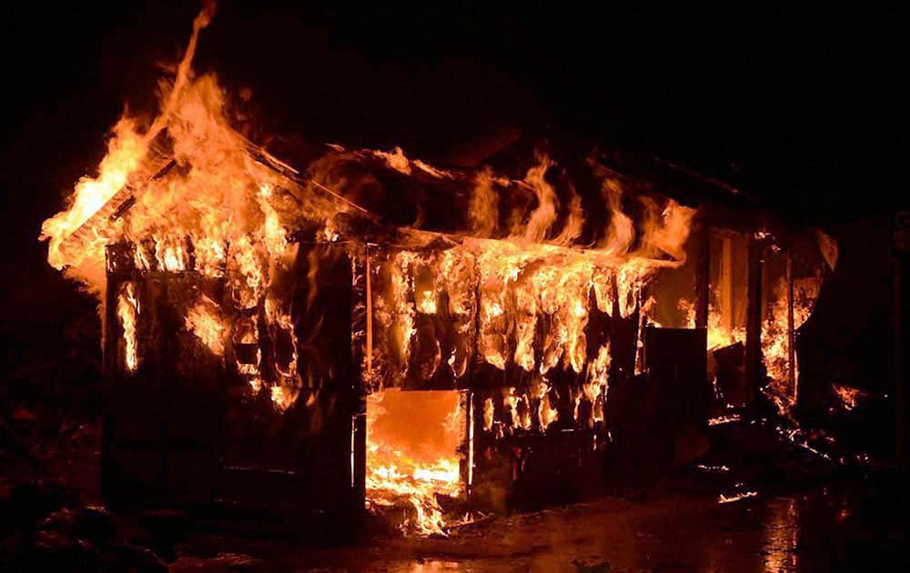 A major fire that broke out at Gazole market in Malda