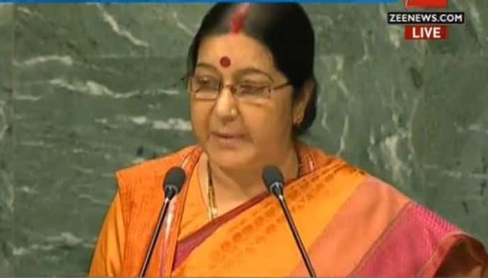 Sushma Swaraj slams Pakistan at UN General Assembly for terror attacks on India