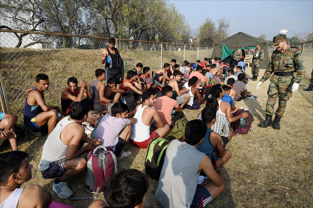 Army recruitment rally in Srinagar