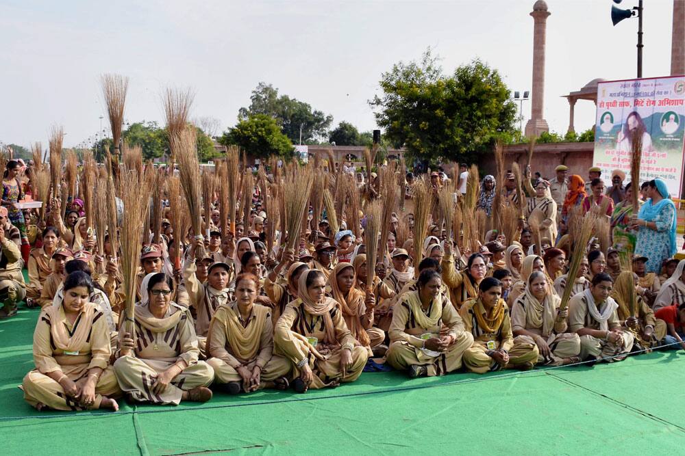 Cleanliness drive in Jaipu