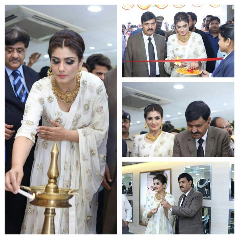 In Gorakhpur #launch @PCJeweller !- Raveena Tandon