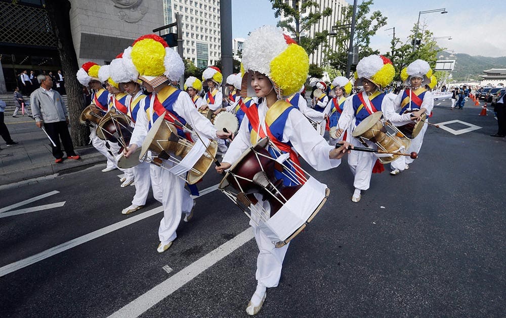 South Korean high school students