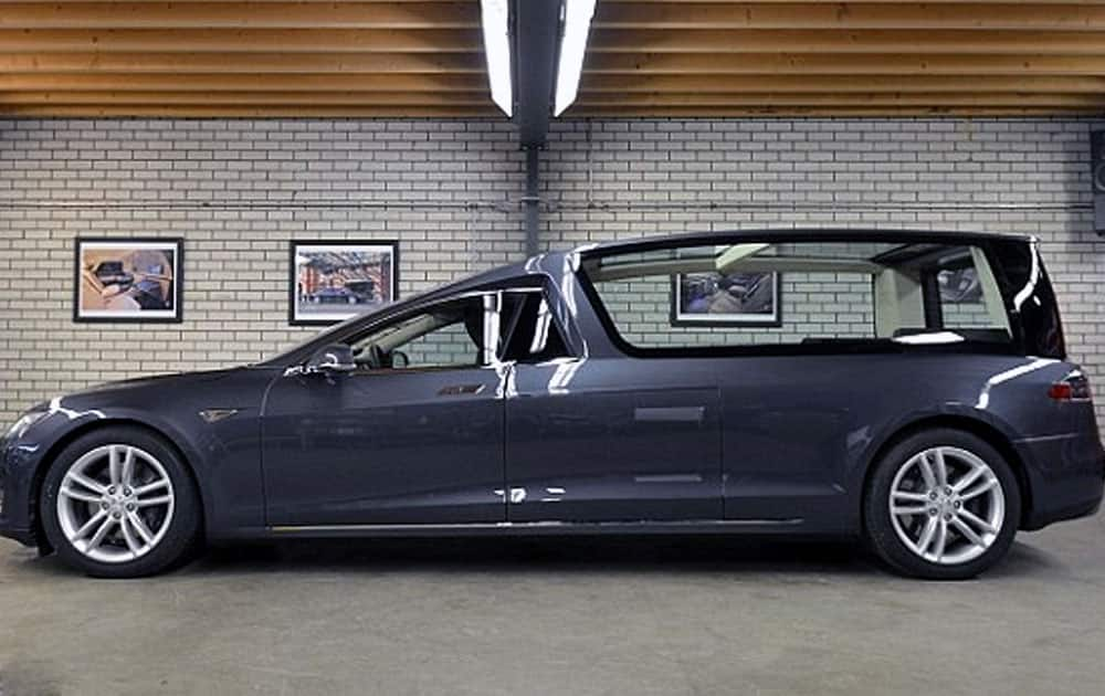 Tesla Model S hearse