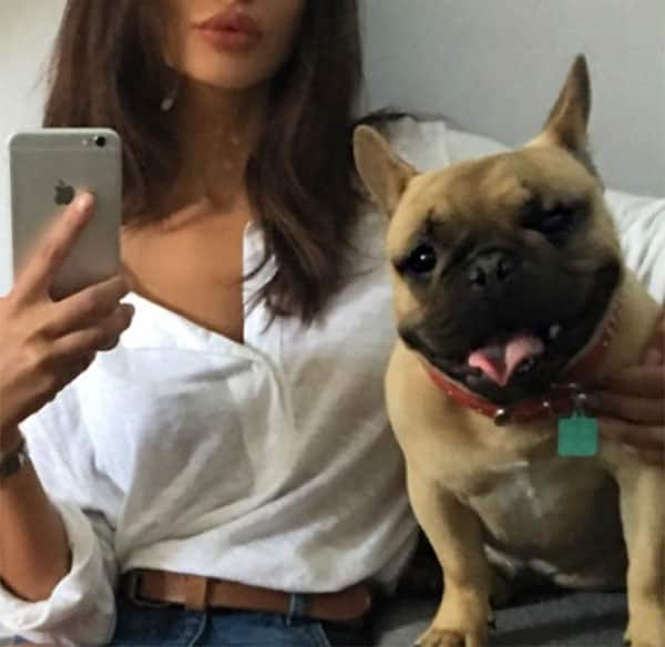 amy jackson :- Happy #NationalAnimalDay to all the furry babies out there. Love from me and Pablo