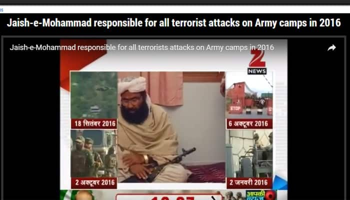 Masood Azhar-led Jaish-e-Mohammad behind major attack on military establishments in 2016 – Watch video