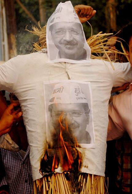Protest against Kejriwal