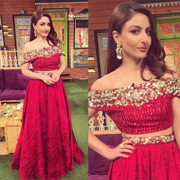 Last night on #thekapilsharmashow- Soha Ali Khan