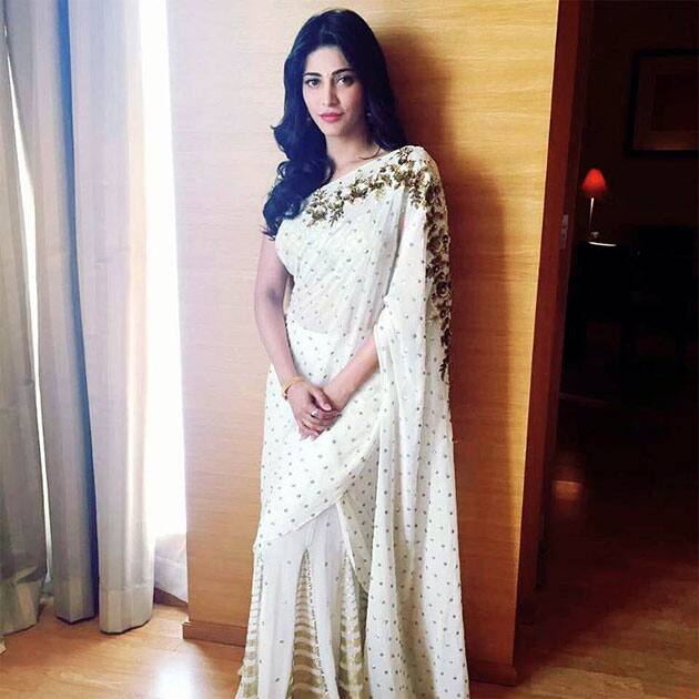 In @binalss for the premam success tour- shruti haasan