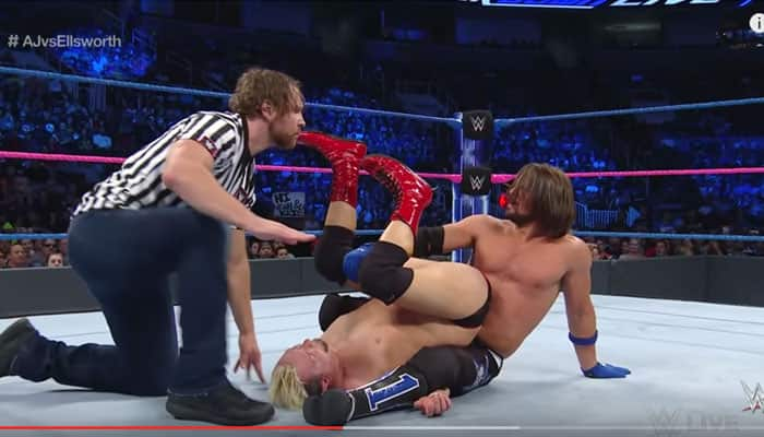 &#039;Jobber&#039; James Ellsworth defeated WWE Champion AJ Styles at Smack Down? - WATCH