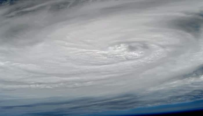 Space station cameras capture new views of &#039;Hurricane Nicole&#039; as it moves away from Bermuda - Watch video!