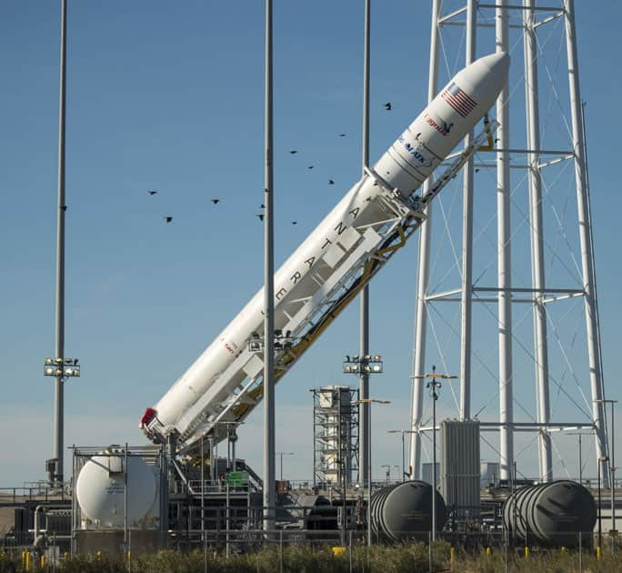 Orbital ATK Antares rocket on launch