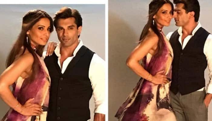 Bipasha Basu having gala time working with her love Karan Singh Grover