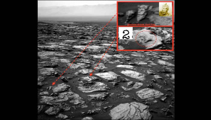Greek God Pan and number &#039;2&#039; found on Mars – What does this mean? UFO hunters decipher! (See pic)