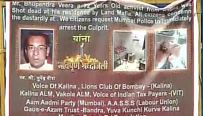 Mumbai RTI activist Bhupendra Vira, who targetted illegal construction, shot dead; two arrested
