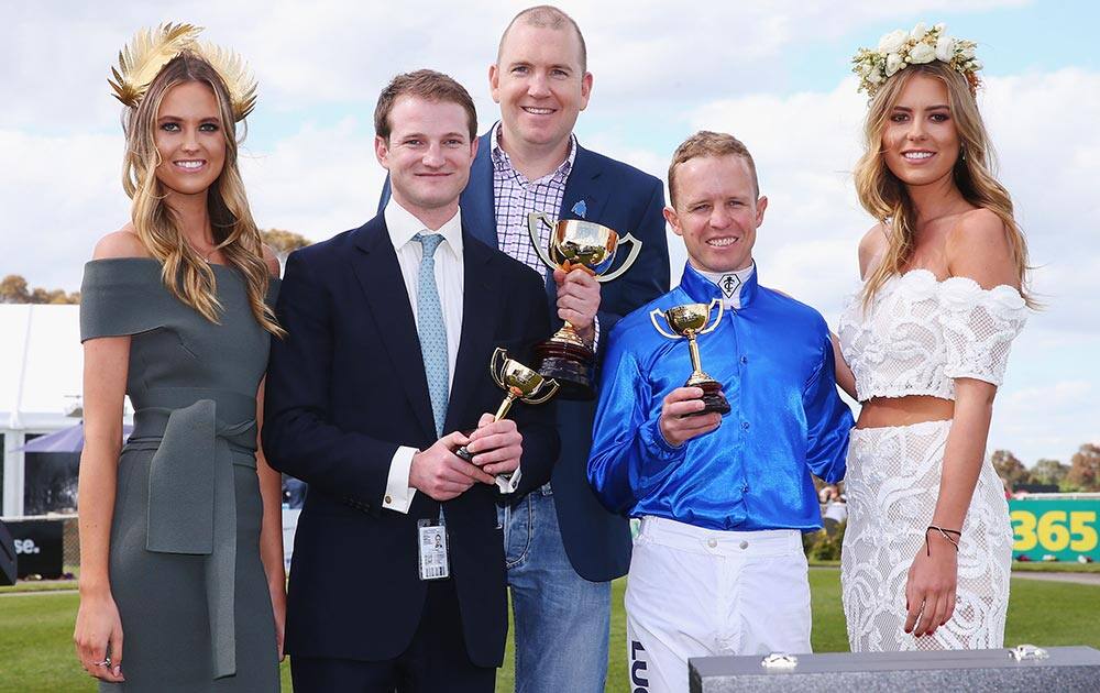 Assistrant trainer James Ferguson and Jockey Kerrin McEvoy