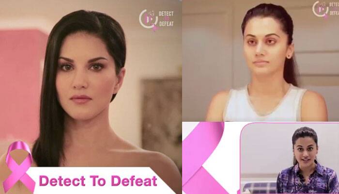 Sunny Leone, Taapsee Pannu promote breast cancer awareness—Watch here!