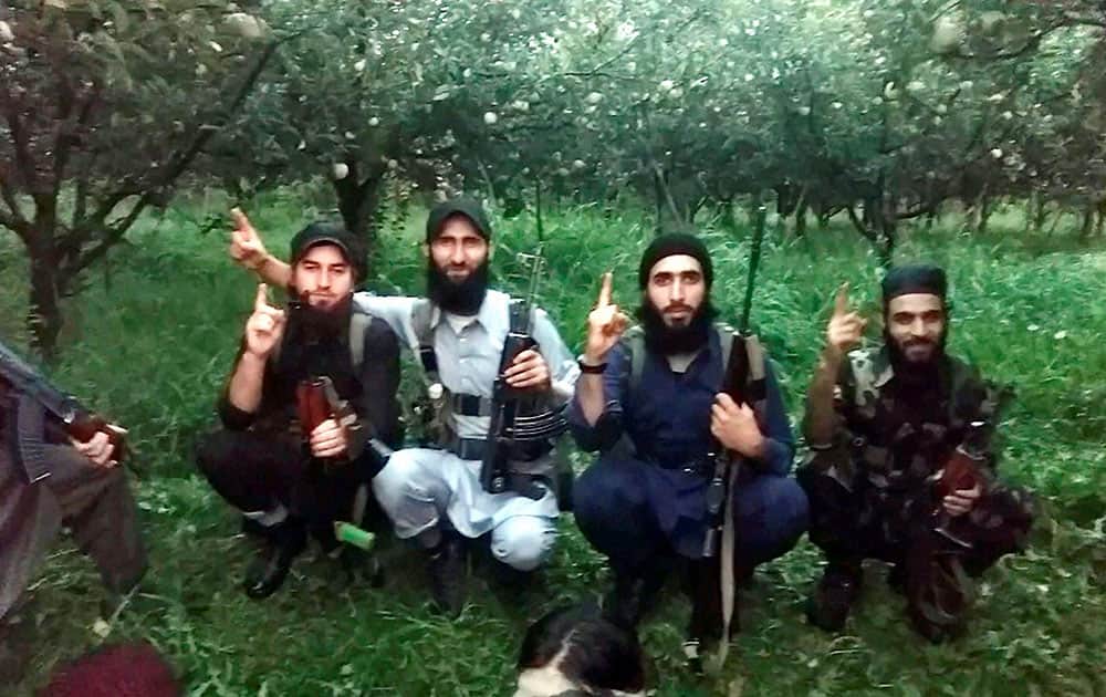Hizbul militants video