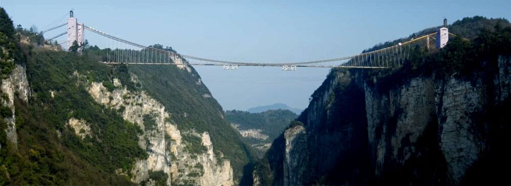 world's highest and longest glass bridge in China