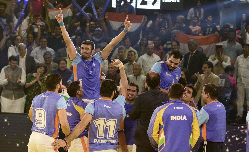 India - Iran final match of ''Kabaddi World Cup 2016