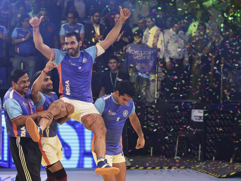 India - Iran final match of ''Kabaddi World Cup 2016