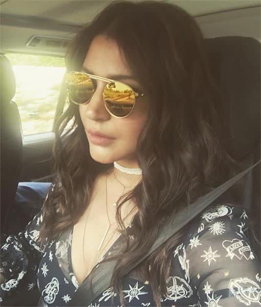 Anushka Sharma :- Hola ! Off I go ... promotions... #aedilhaimushkil