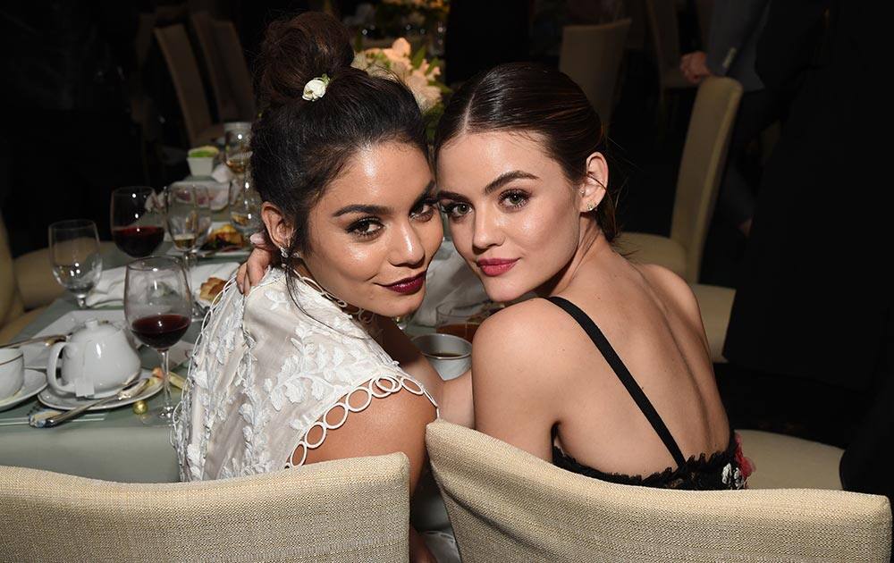 Actresses Vanessa Hudgens and Lucy Hale