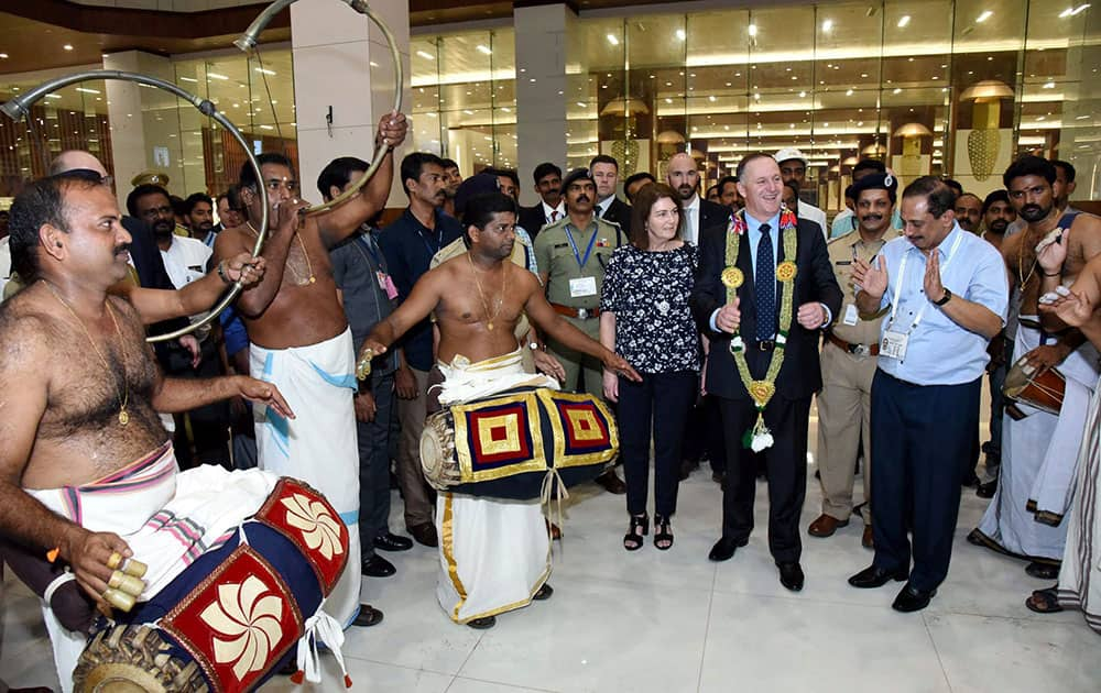 PM of New Zealand John Key in Kochi