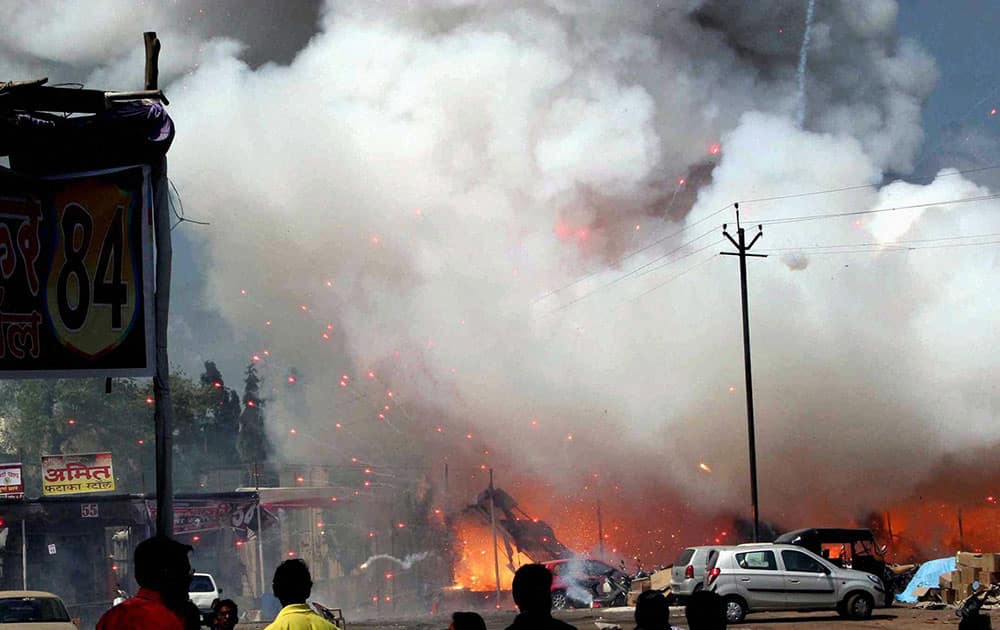 Fire in Aurangabad