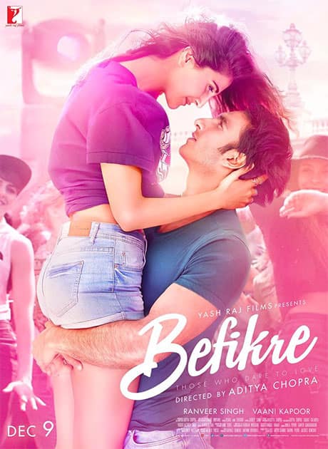 #Befikre new poster... Film releases 9 Dec 2016. - Twitter@taran_adarsh