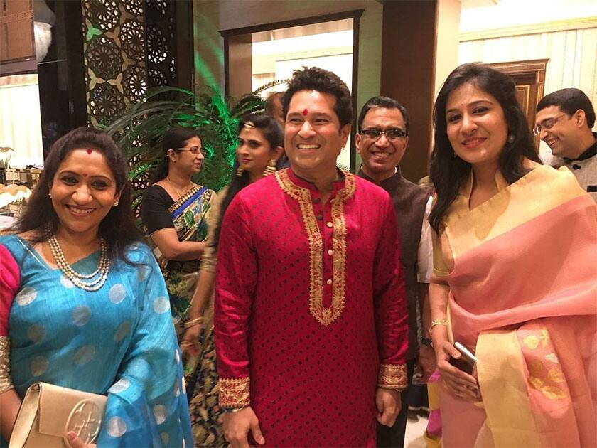 Sachin Tendulkar & Amitabh Bachchan attend Diwali bash of Kalyan Jewellers