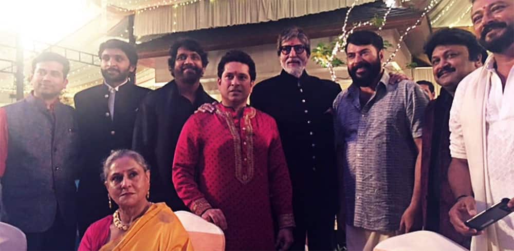 Sachin Tendulkar & Amitabh Bachchan attend Diwali bash of Kalyan Jewellers