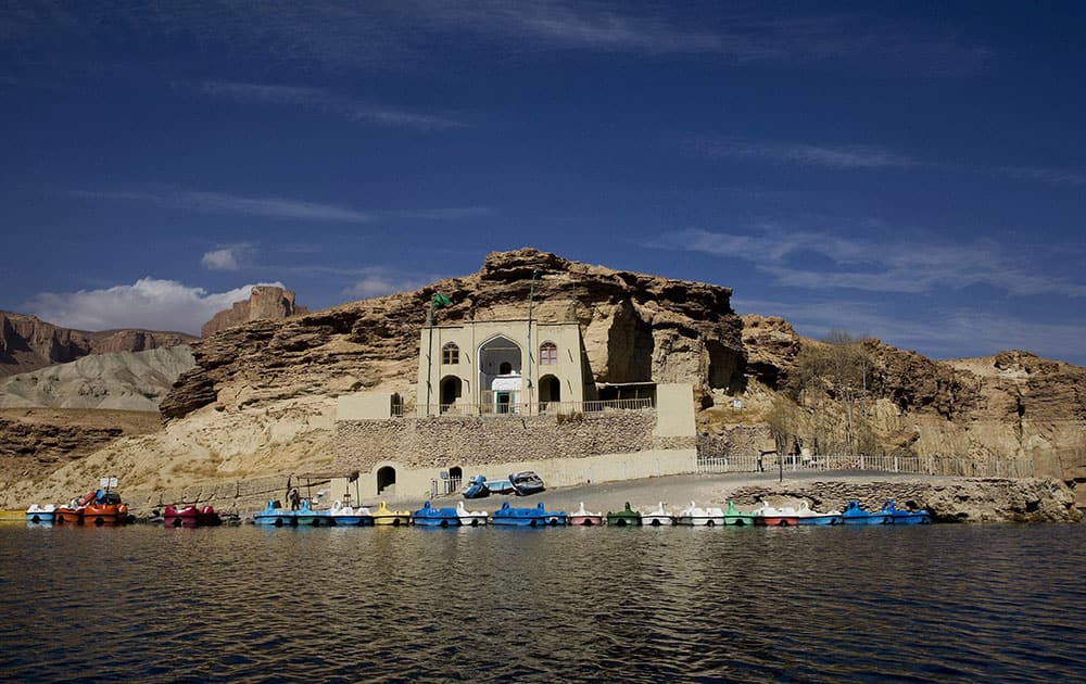 Band-e-Amir is seen in this photo in Bamiyan province of Afghanistan