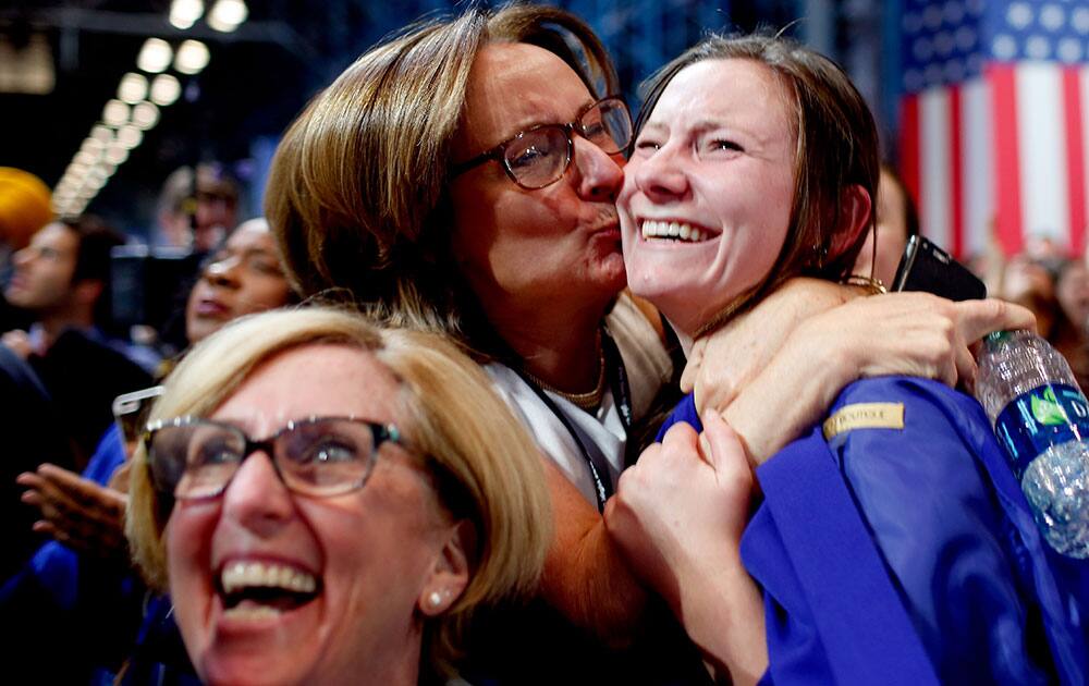 Democratic Presidential Nominee Hillary Clinton Holds Election Night Event In New York City